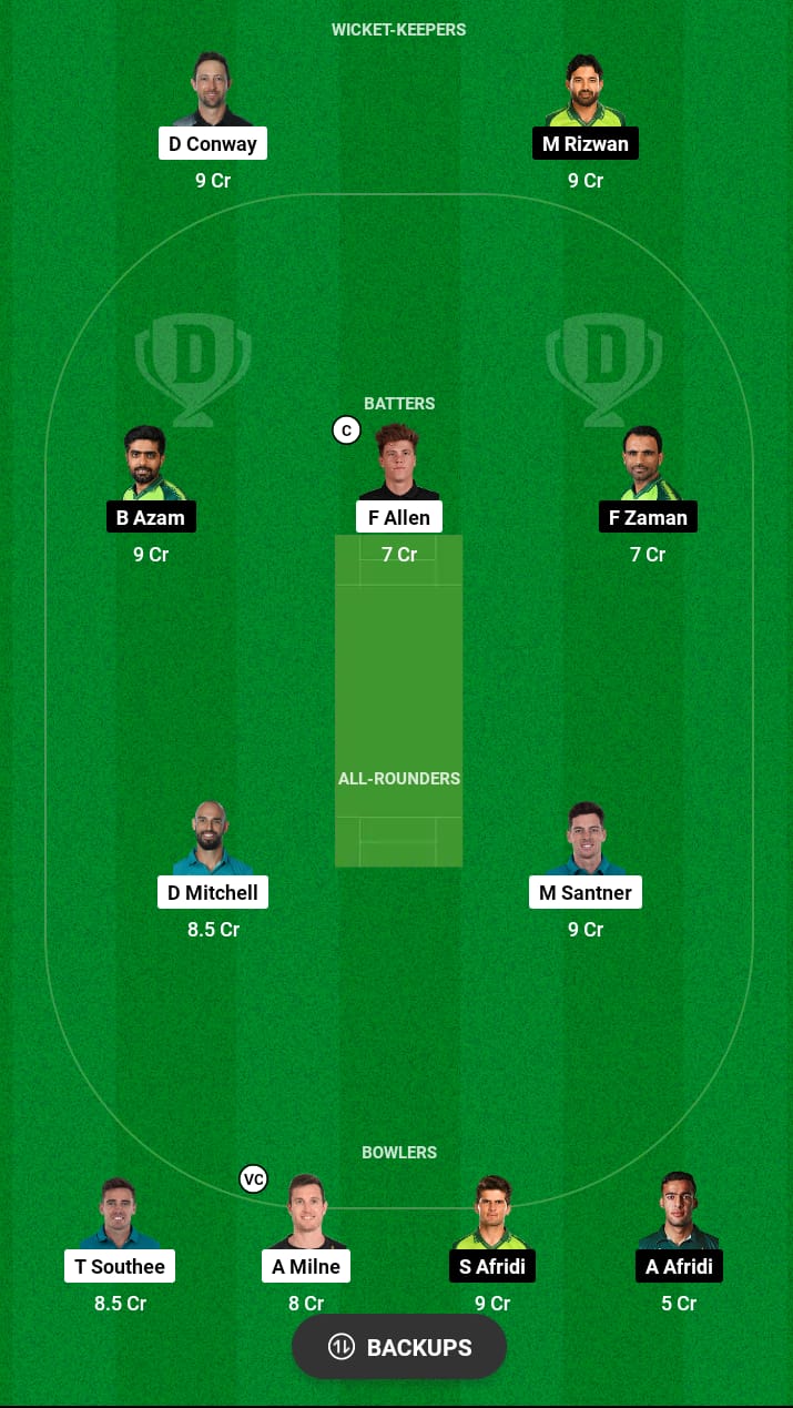 Head to Head Dream11 Team Prediction NZ vs PAK