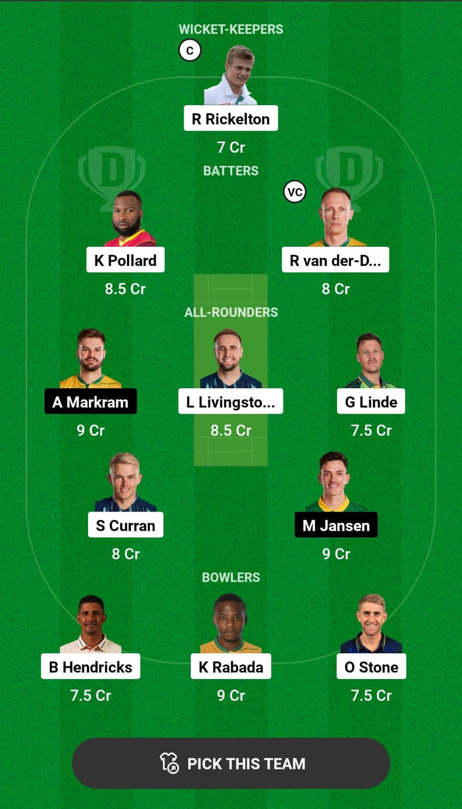 Grand League Dream11 Team Prediction MICT vs SUNE