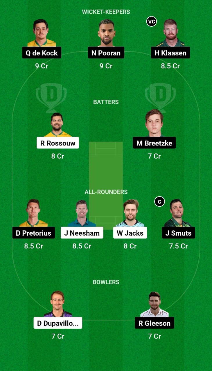 Grand League Dream11 Team Prediction PRC vs DSG