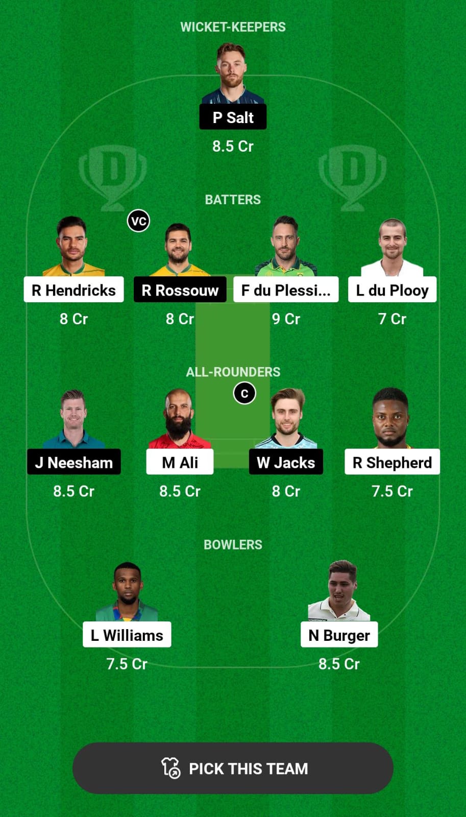 Grand League Dream11 Team Prediction JSK vs PRC