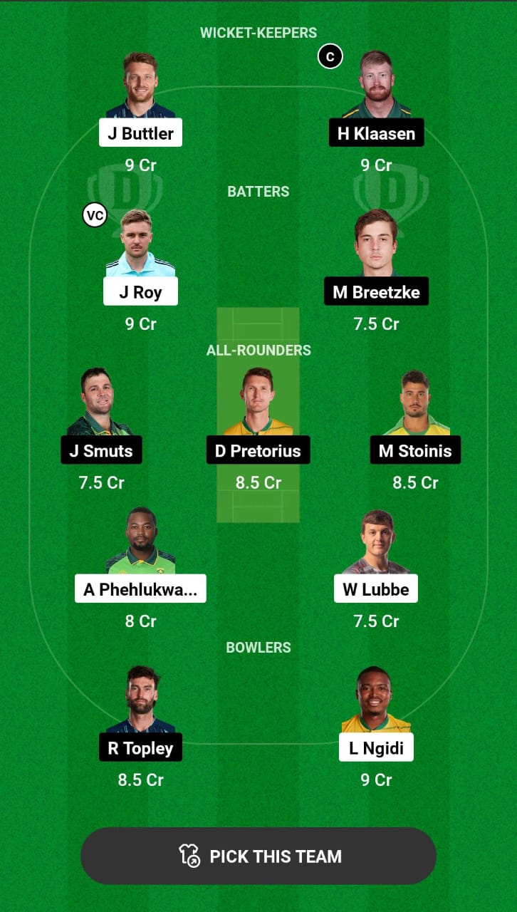 Head-to-Head Dream11 Team Prediction PR vs DSG