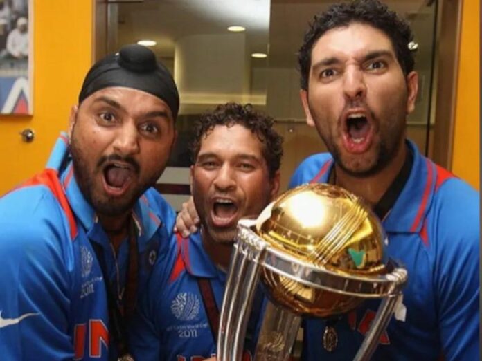 Yuvraj Singh and Sachin Tendulkar