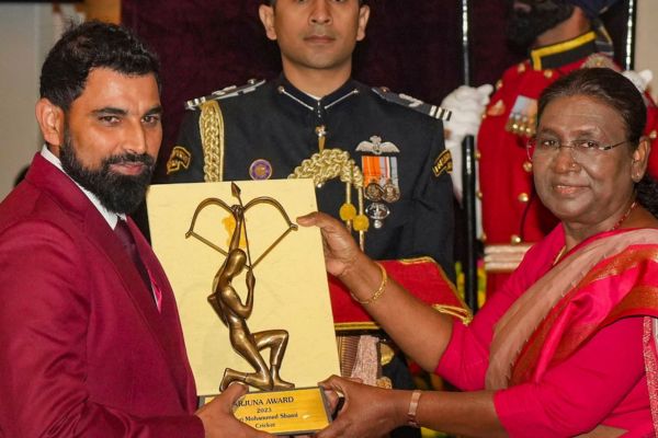 Mohammed-Shami Receiving Arjuna Award
