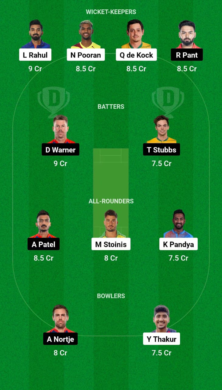 LSG vs DC Dream11 Prediction