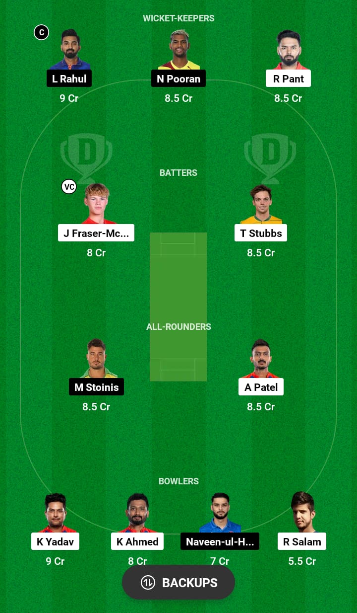 DC vs LSG Dream11 Prediction 