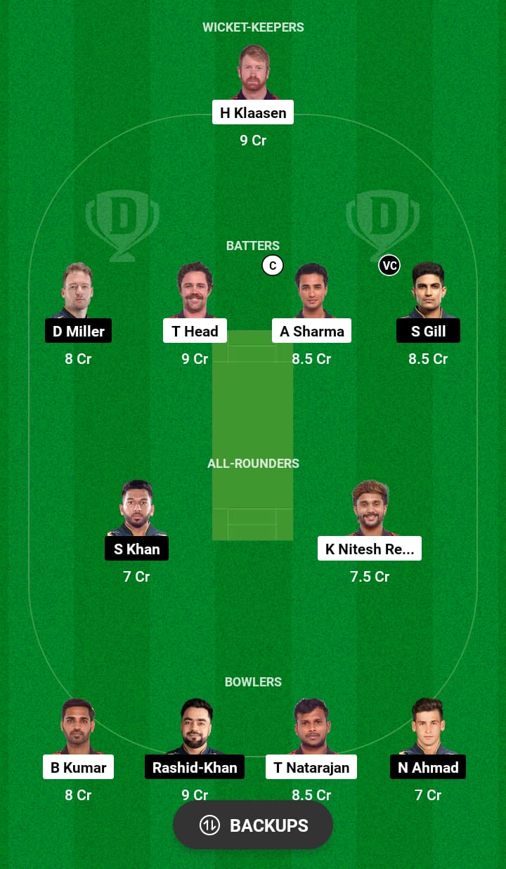 SRH vs GT Dream11 Prediction 