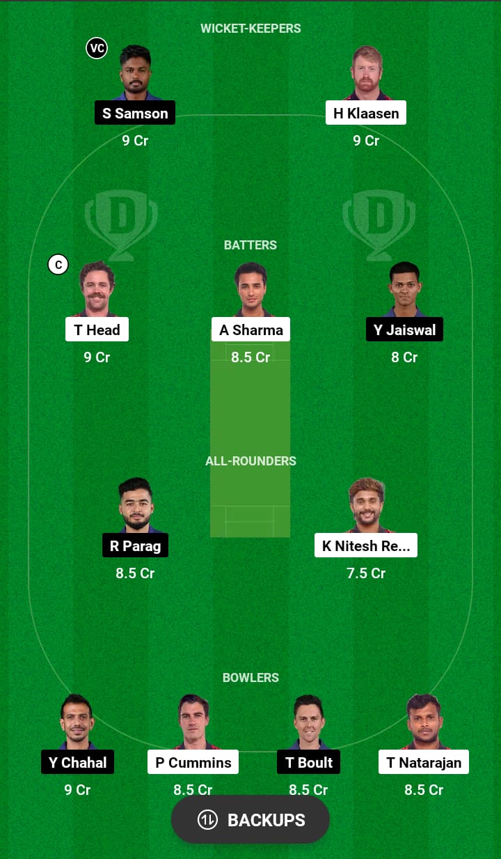 SRH vs RR Dream11 Prediction 