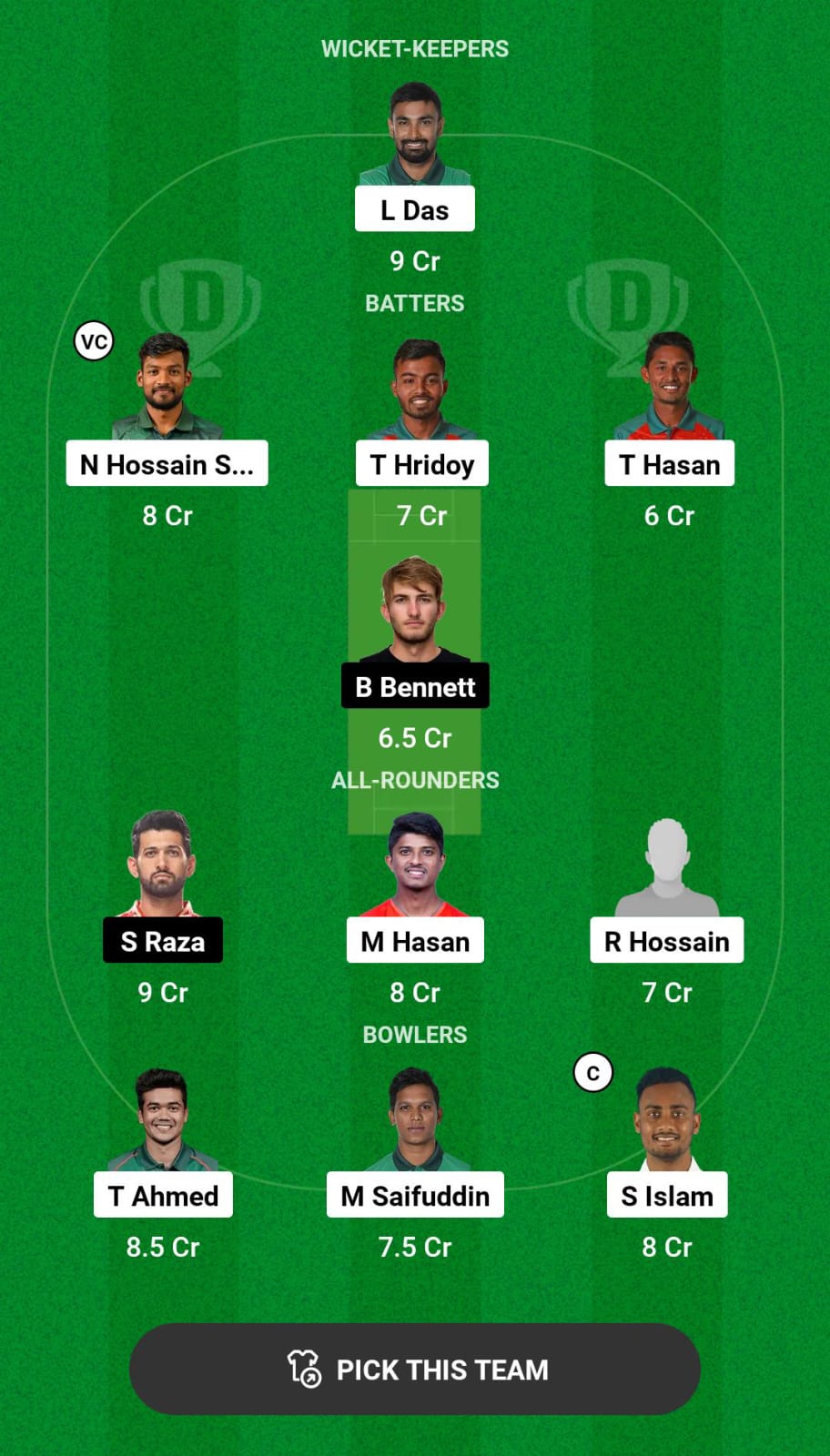 BAN vs ZIM 3rd T20I Dream11 Prediction