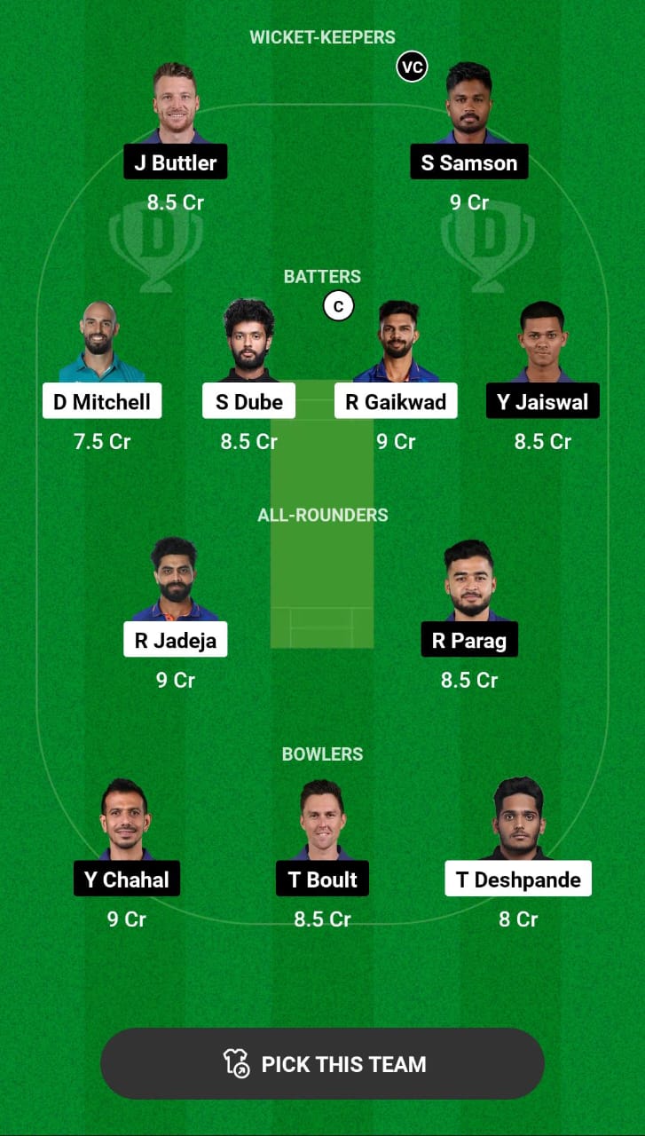 CSK vs RR Dream11 Prediction