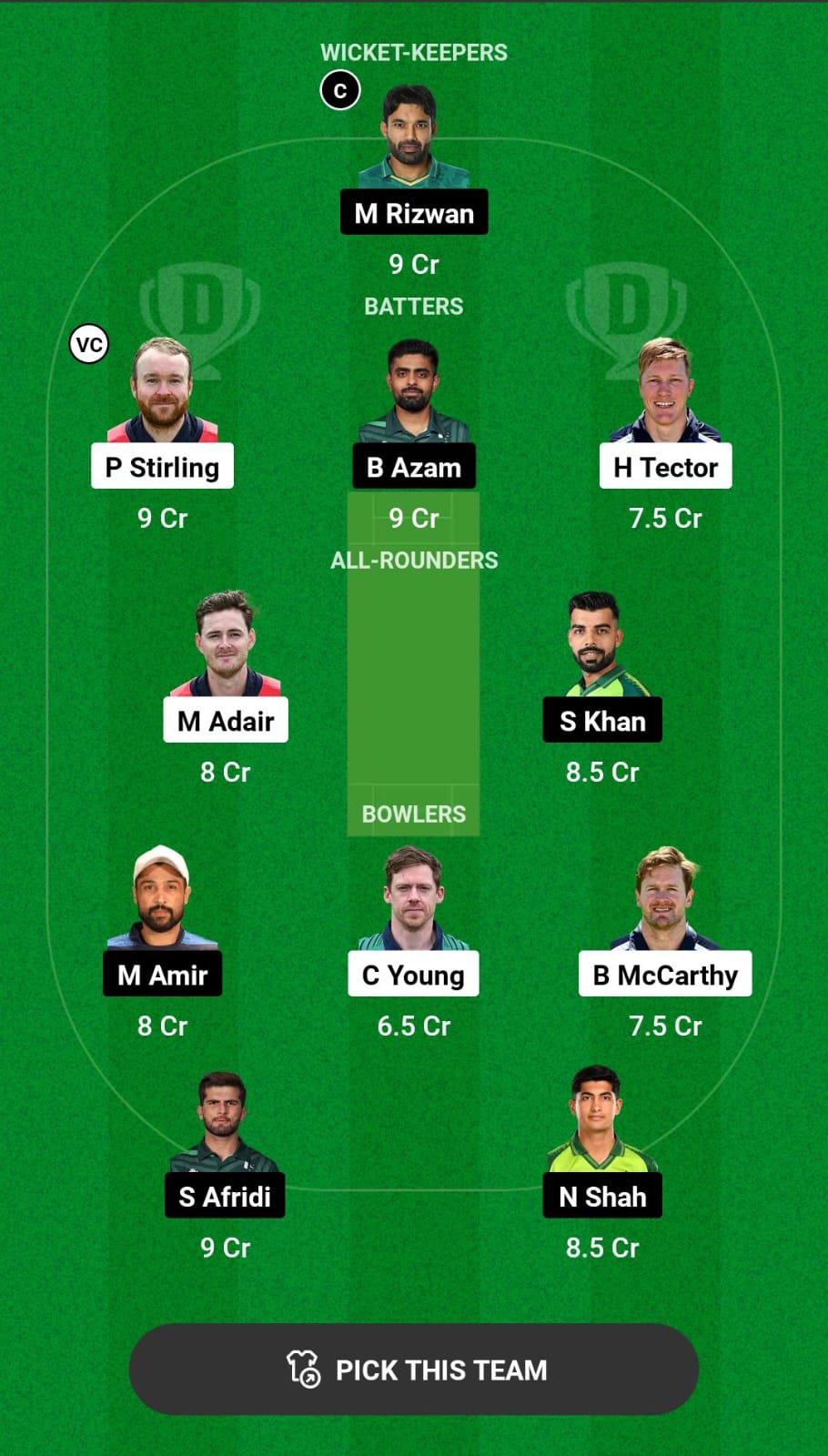 IRE vs PAK 2nd T20I Dream11 Prediction
