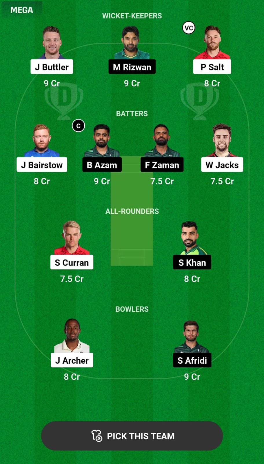 ENG vs PAK 2nd T20I Dream11 Prediction