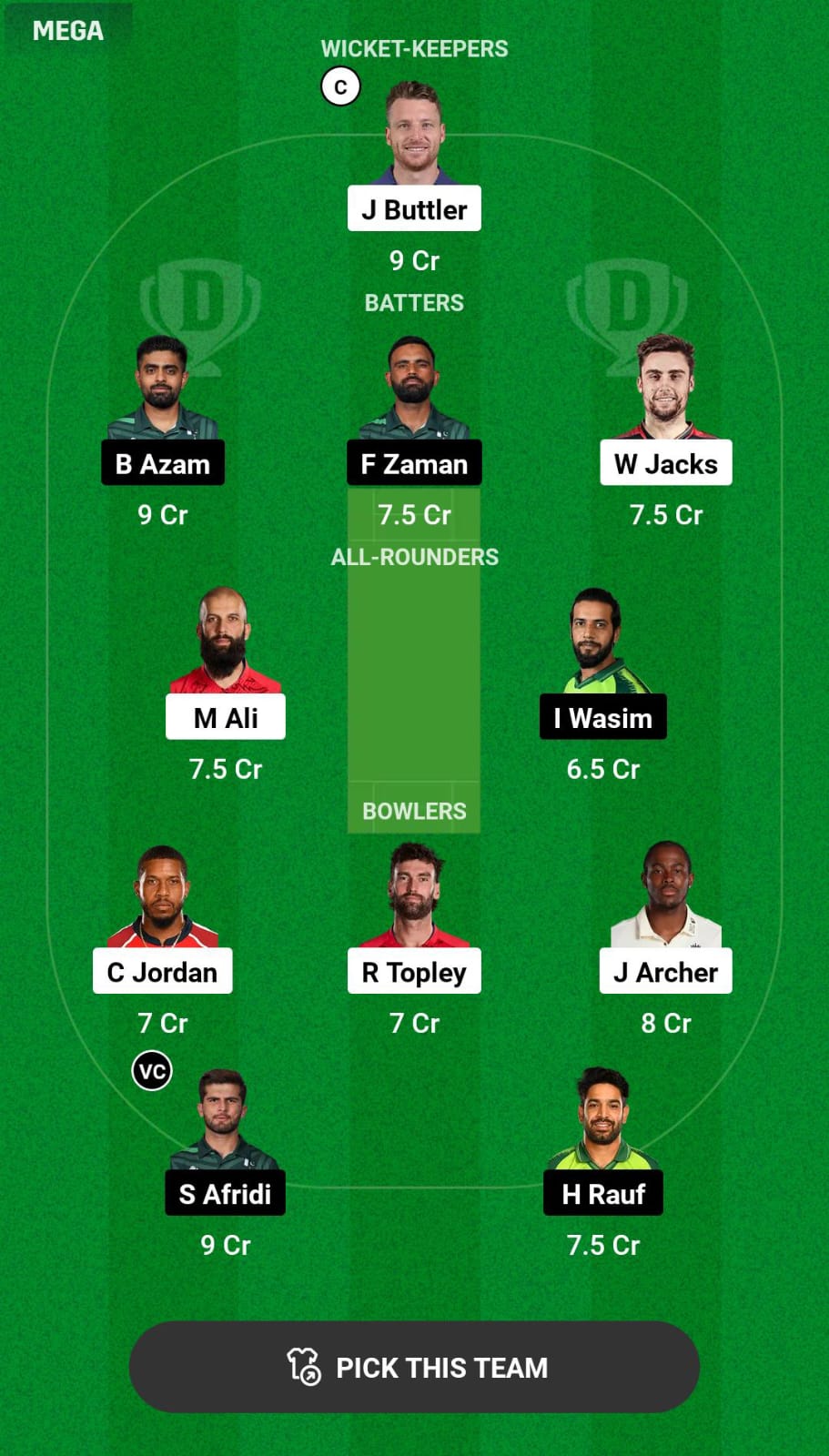 ENG vs PAK 3rd T20I Dream11 Prediction