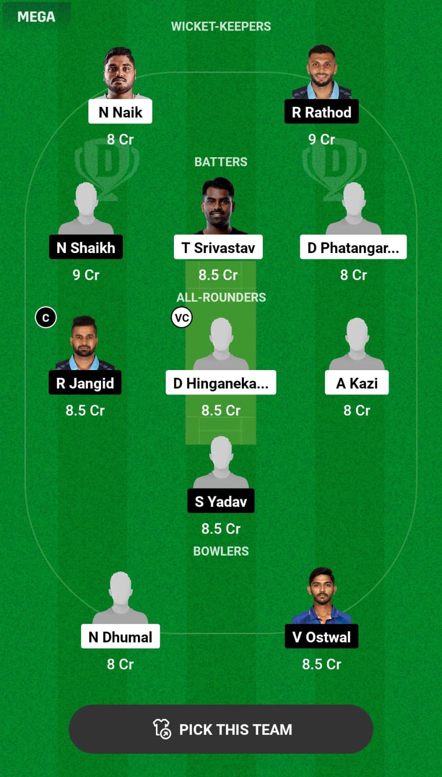 RJ vs RRO Dream11 Prediction
