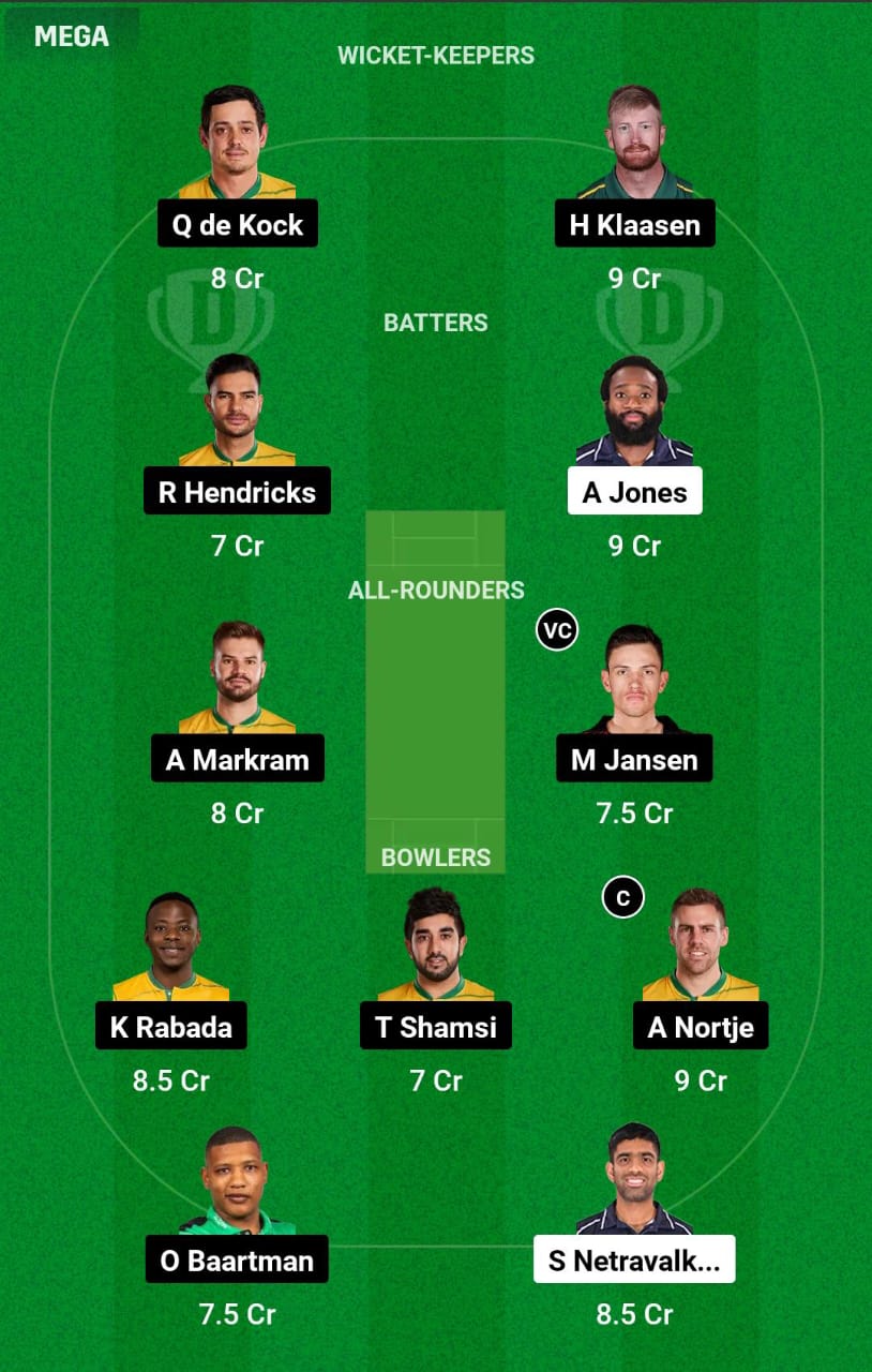 USA vs SA T20 WC Dream11 Prediction
