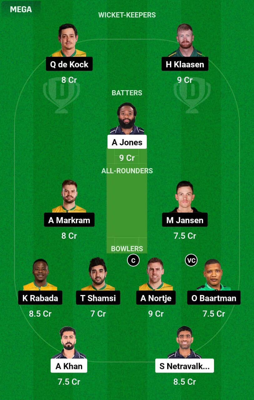 USA vs SA T20 WC Dream11 Prediction
