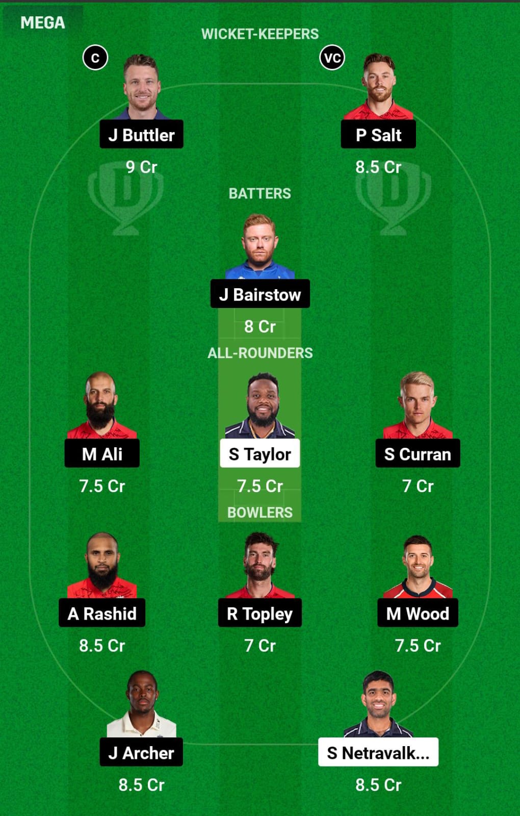 USA vs ENG T20 WC Dream11 Prediction