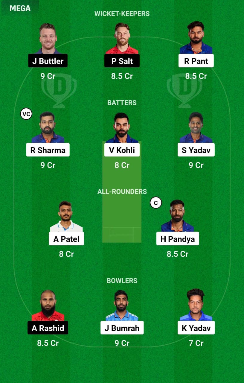 IND vs ENG WC Dream11 Prediction
