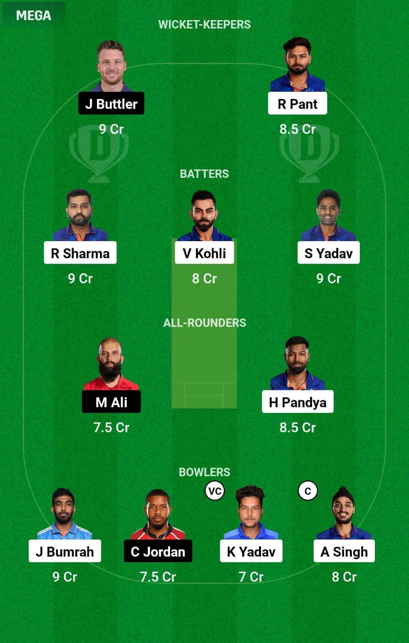 IND vs ENG WC Dream11 Prediction
