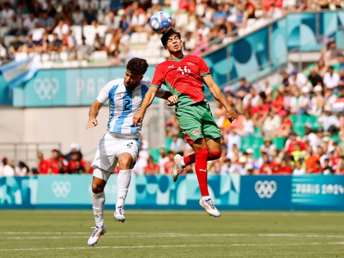 Men S Olympic Football 2024 Morocco Stuns Argentina 2 1   Argentina Vs Morocco Olympic 