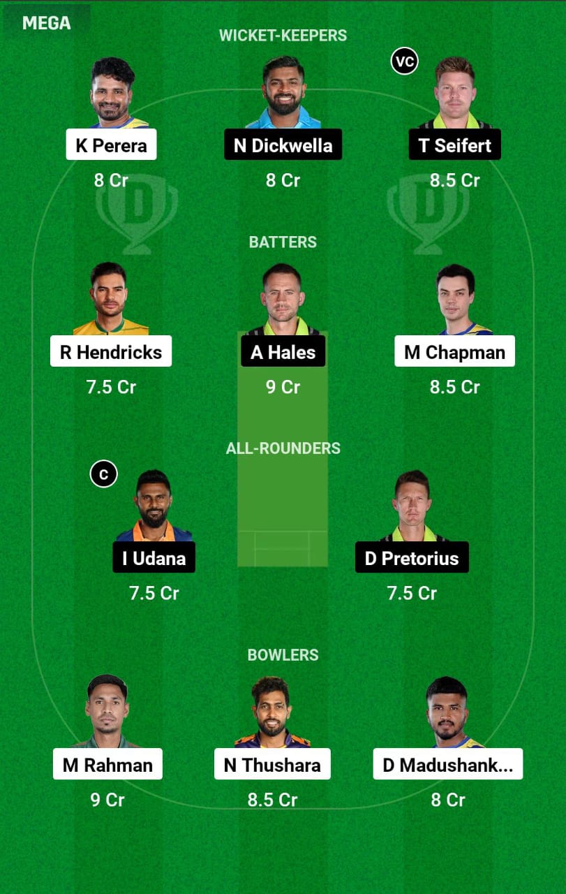 DS vs GM 12th Match Dream11 Prediction
