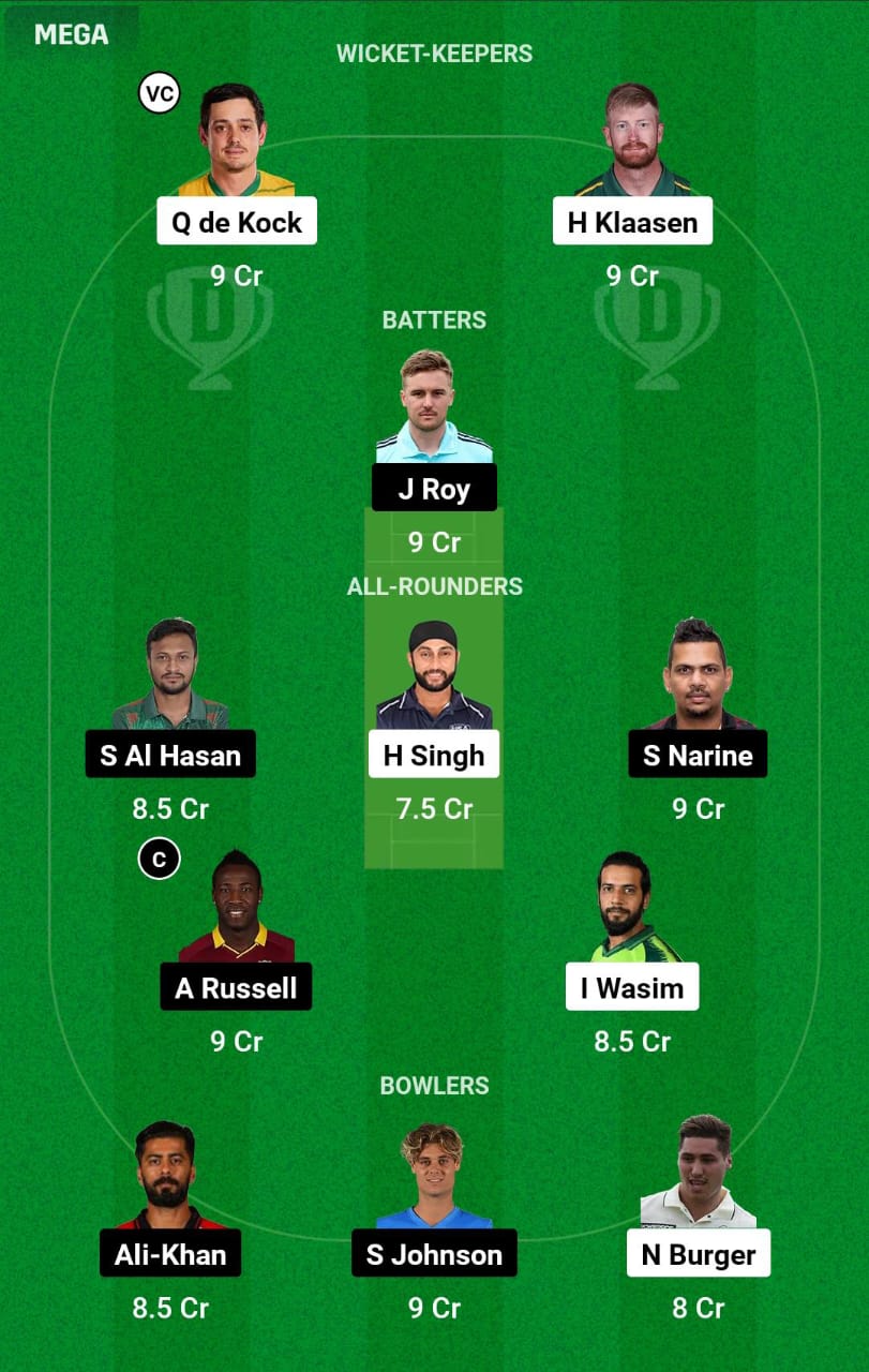 SEA vs LAS 15th Match Dream11 Prediction