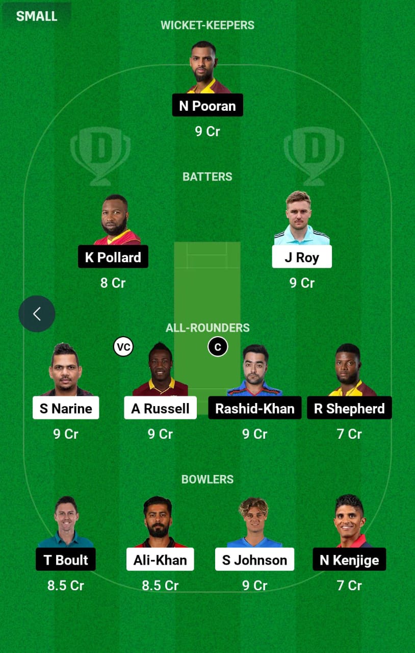 LAS vs NY 19th Match Dream11 Prediction