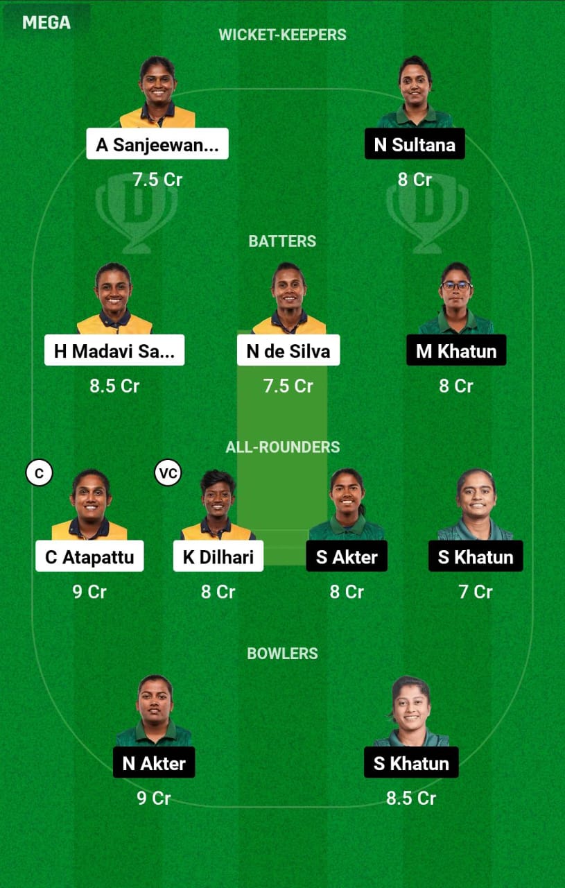 SL-W vs BAN-W 4th Match Dream11 Prediction