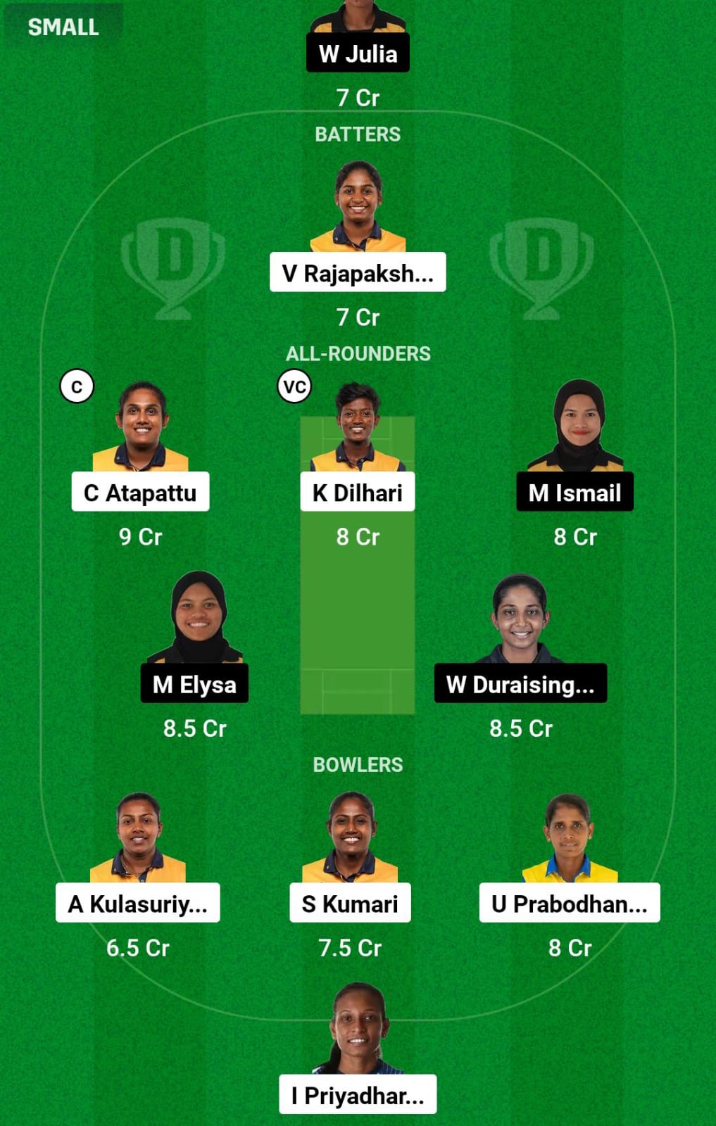 SL-W vs ML-W 7th Match Dream11 Prediction
