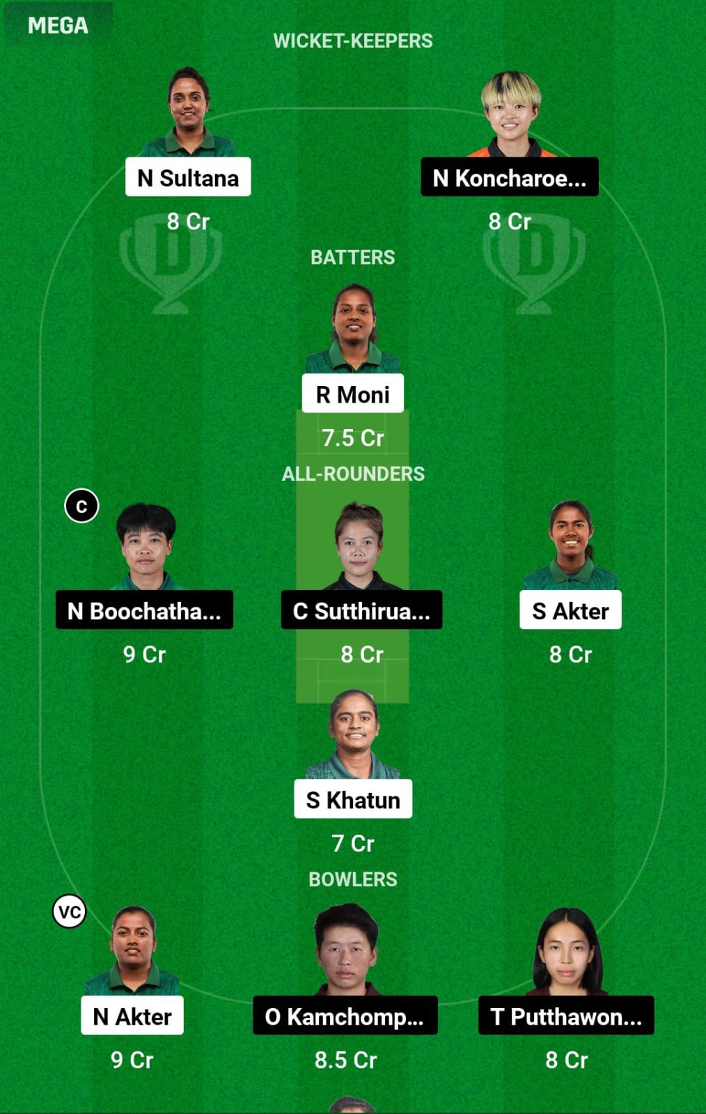 BAN-W vs TL-W 8th Match Dream11 Prediction
