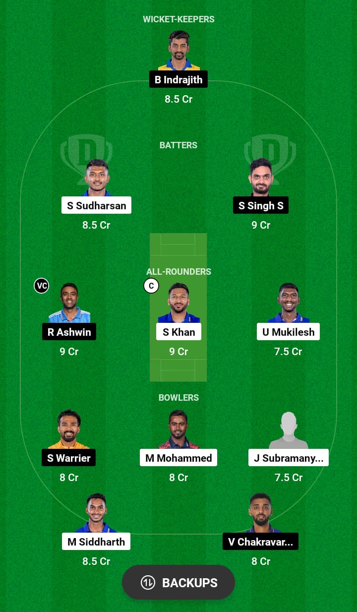 Head to Head Dream11 Team Prediction LKK vs DD