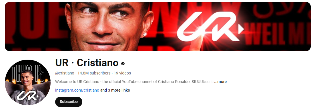 CR7 youtube Channel 