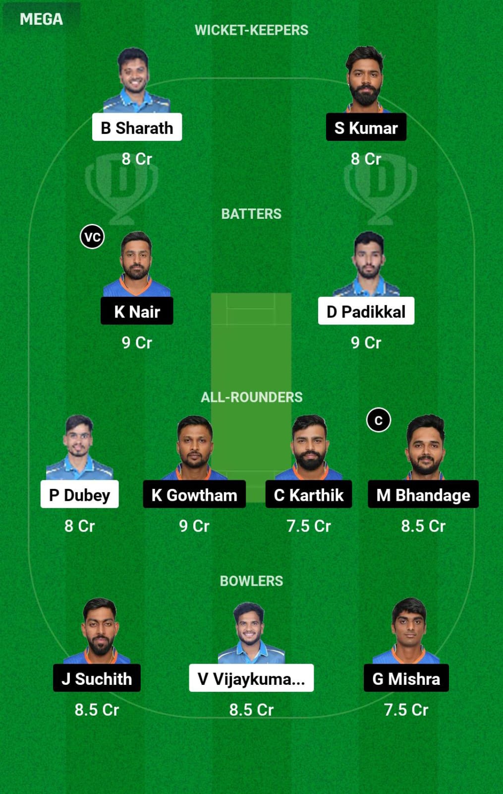 GMY vs MW 7th Match Dream11 Prediction
