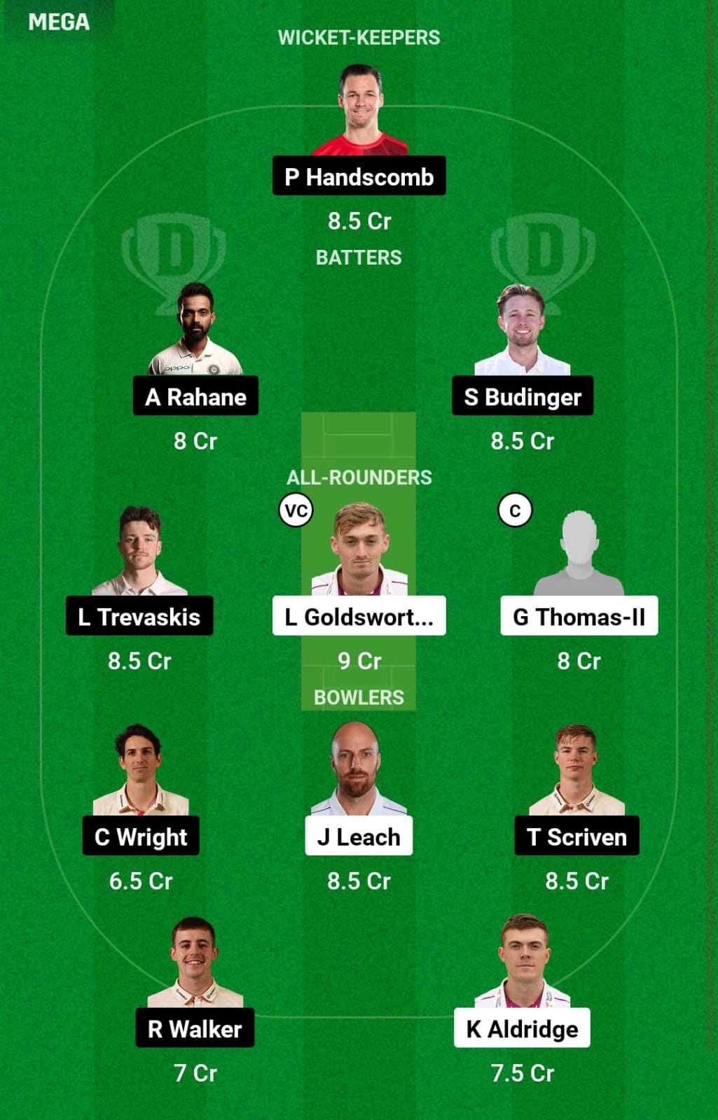 SOM vs LEI Semi Final 1 Dream11 Prediction