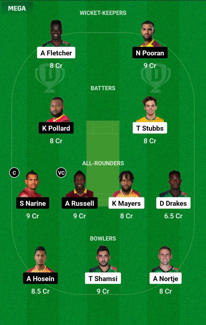 SKN vs TKR 3rd Match Dream11 Prediction