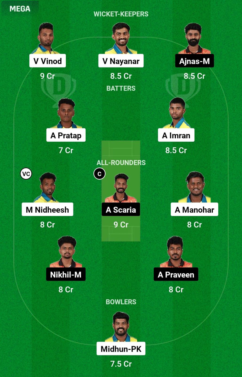 TT vs CG 18th Match Dream11 Prediction