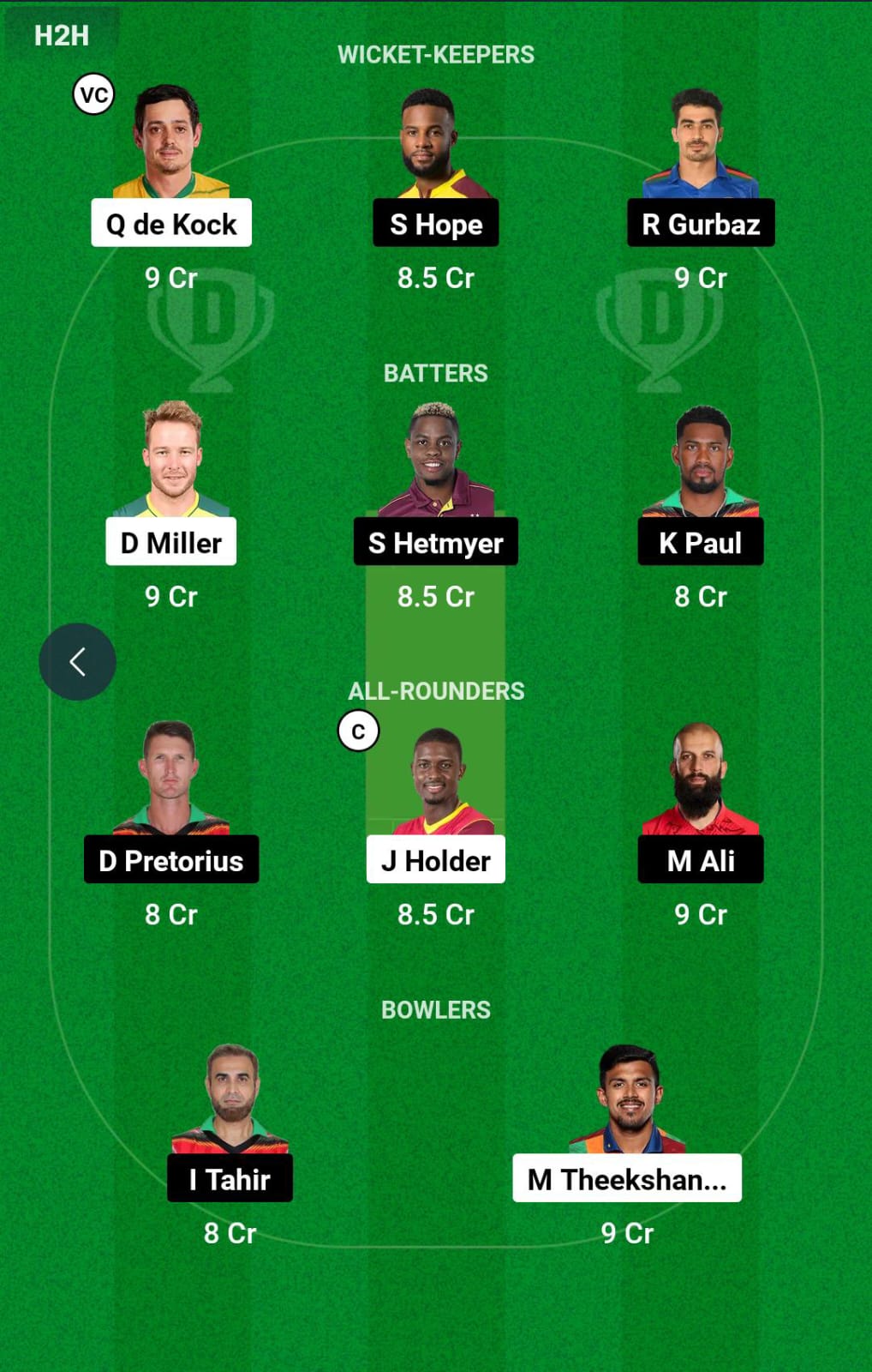 BR vs GUY 16th Match Dream11 Prediction