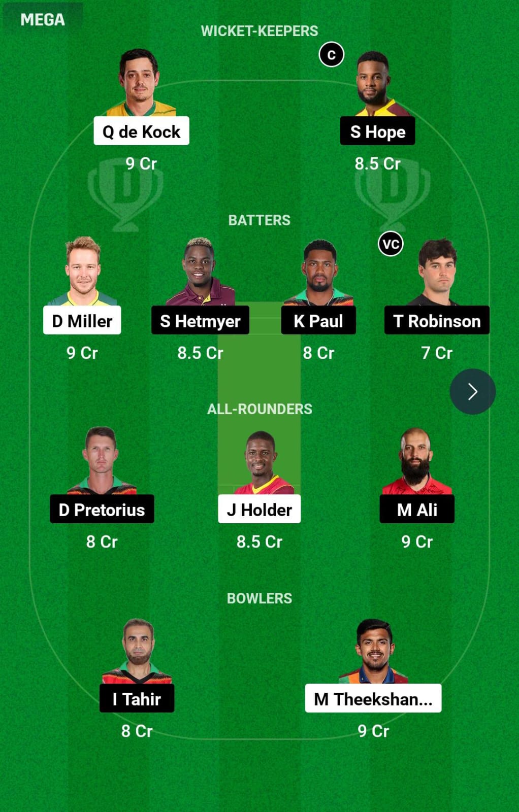 BR vs GUY 16th Match Dream11 Prediction