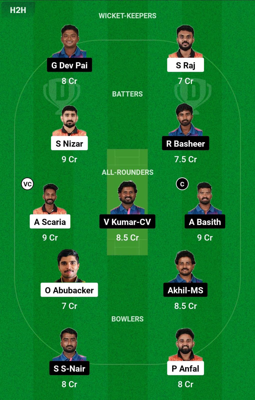 CG vs TR 1st Semi Final Dream11 Prediction