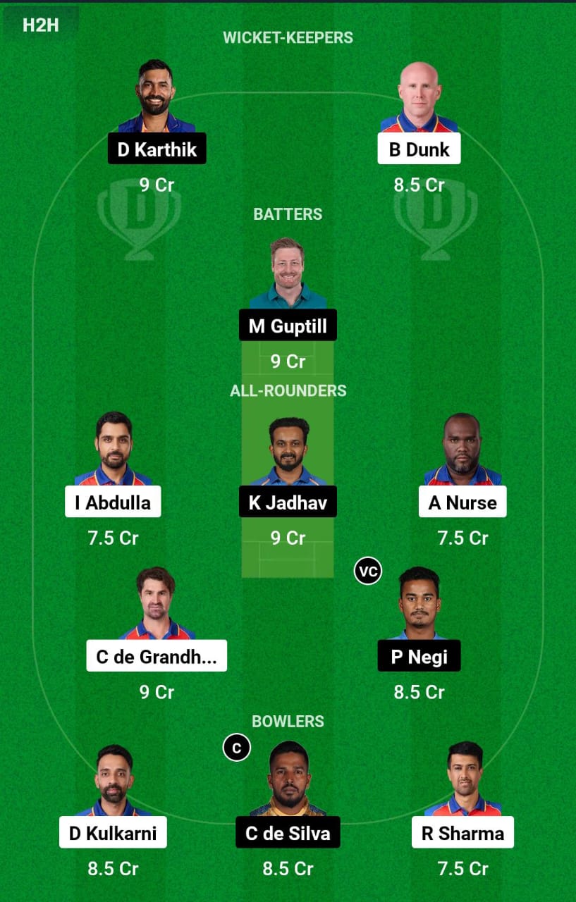 IC vs SSS 5th Match Dream11 Prediction