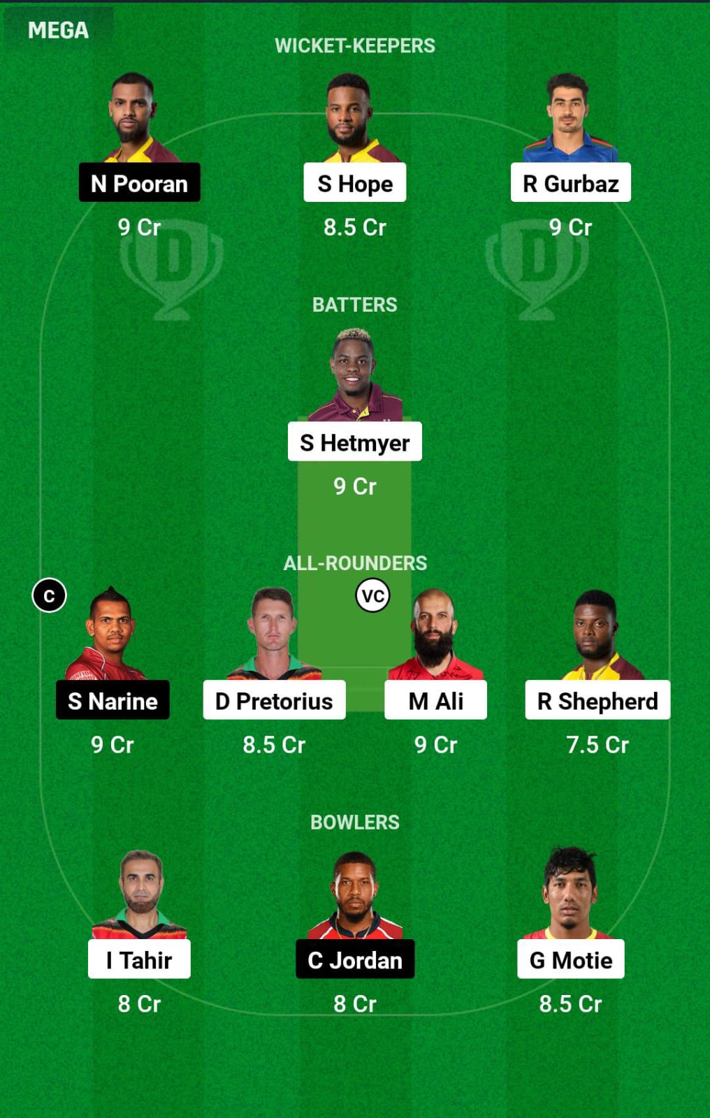 GUY vs TKR 30th Match Dream11 Prediction