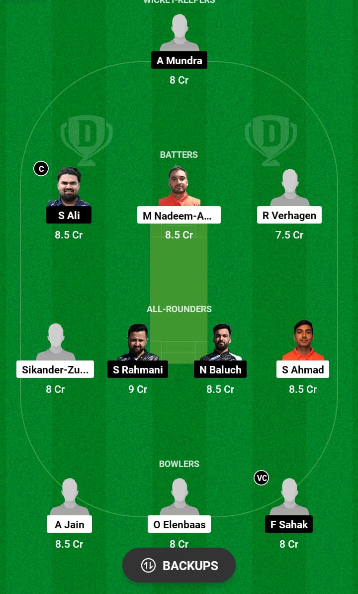 NED-XI vs SWE Dream11 Prediction 