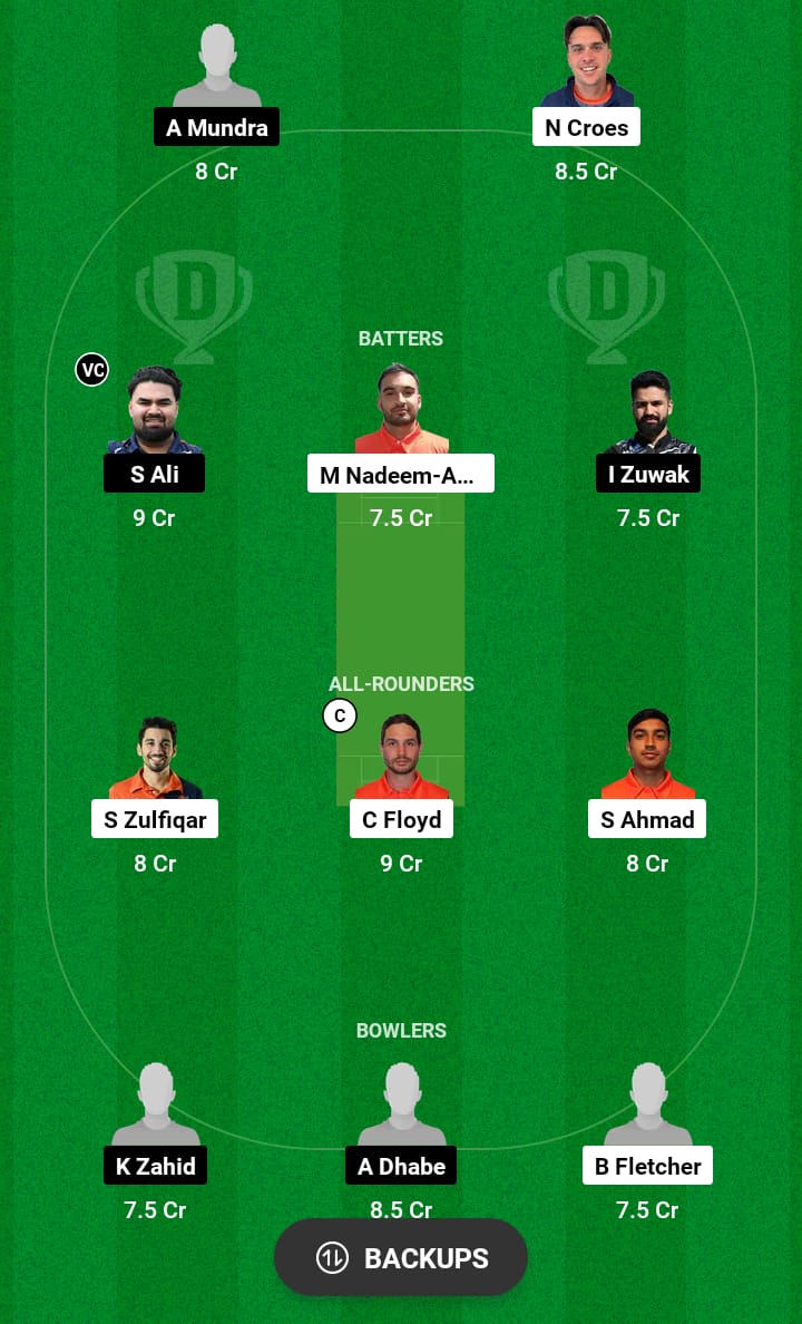 NED-XI vs SWE Dream11 Prediction 