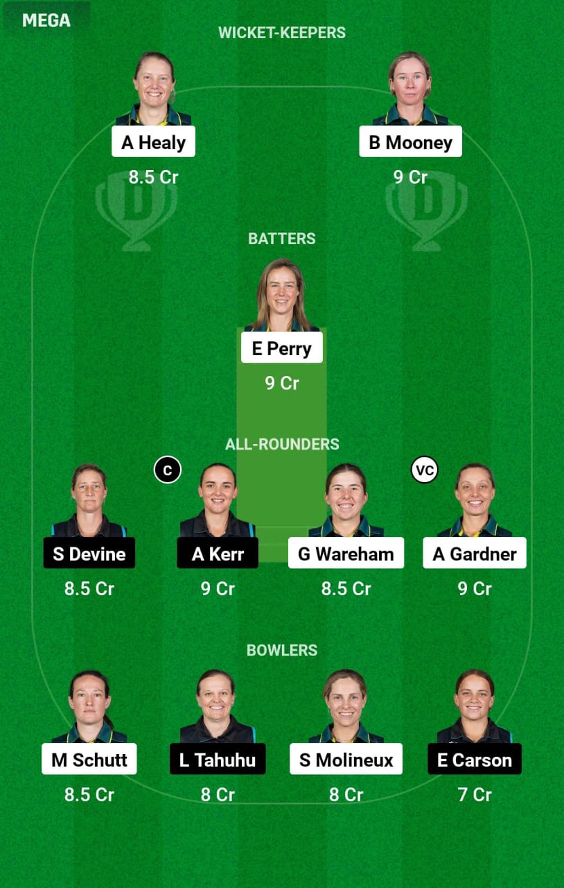 AUS-W vs NZ-W 10th T20I Dream11 Prediction
