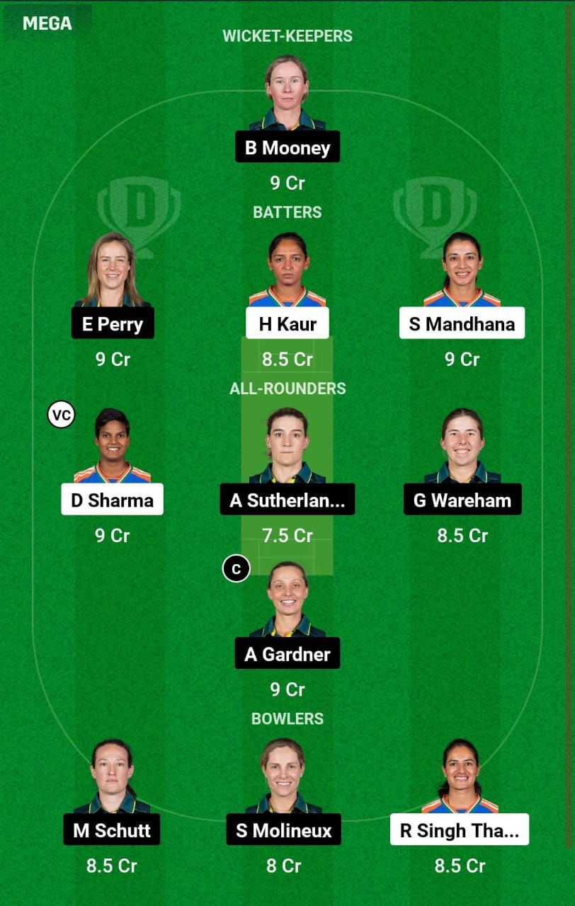 IND-W vs AUS-W 18th T20I Dream11 Prediction