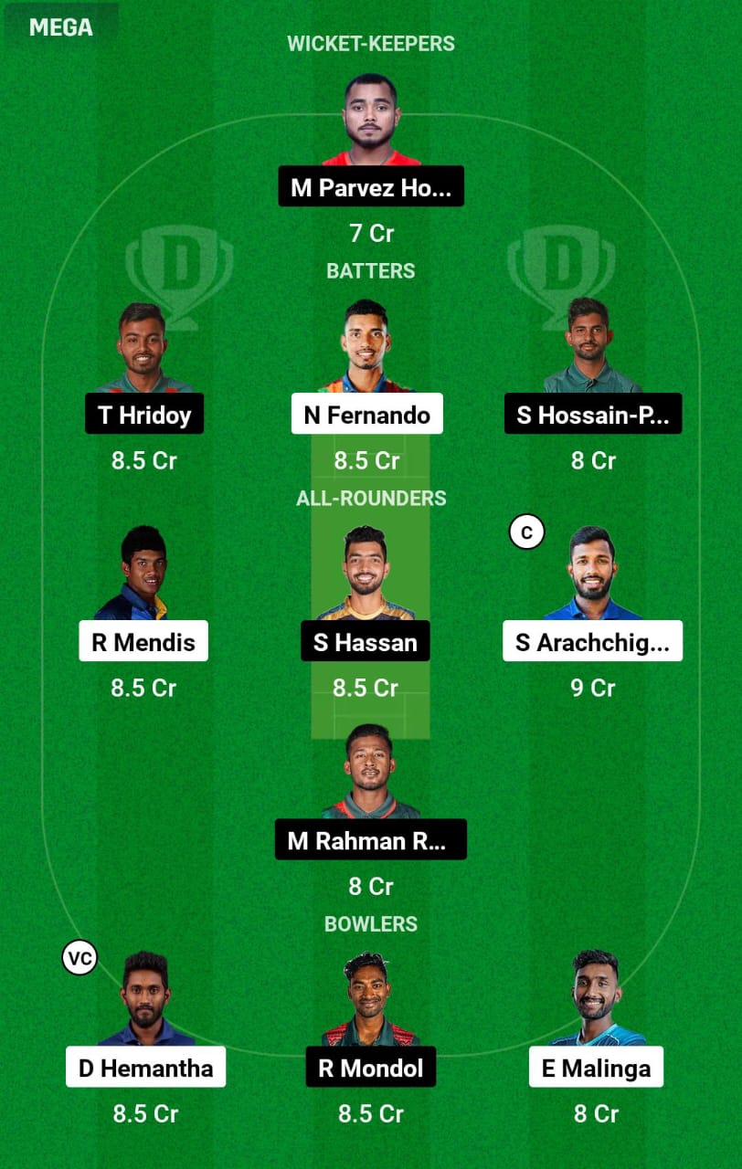 SL-A vs BN-A 10th T20I Dream11 Prediction