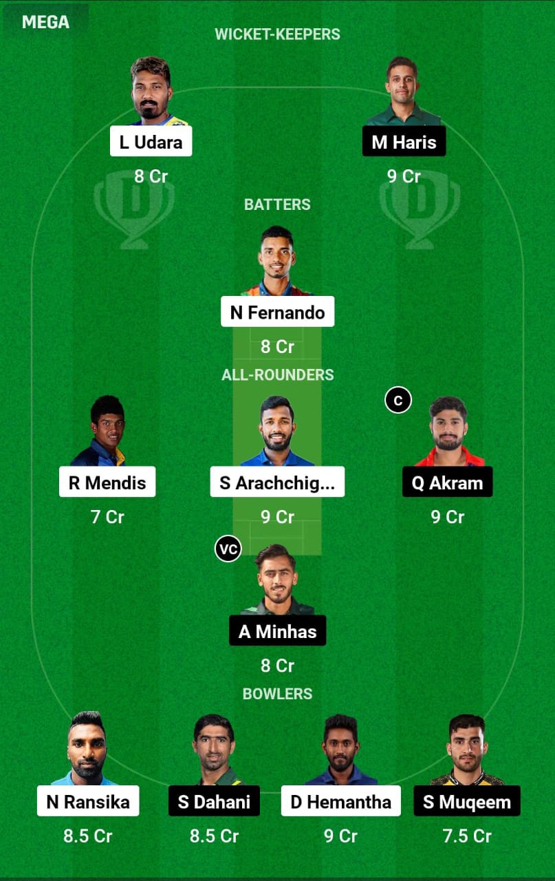 SL-A vs PAK-A 1st Semi Final Dream11 Prediction