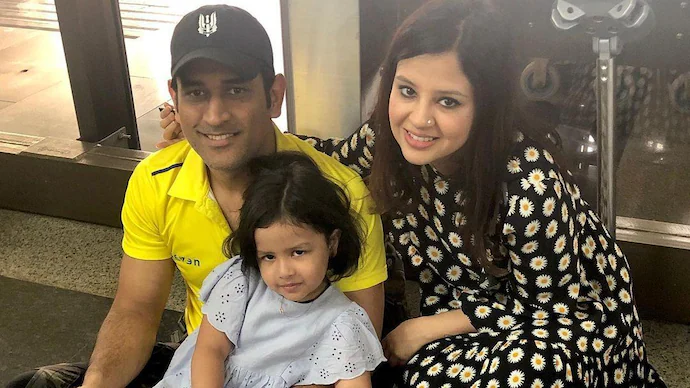 MS Dhoni's family