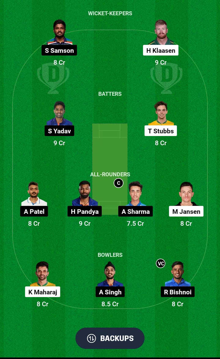 SA vs IND Dream11 Prediction 