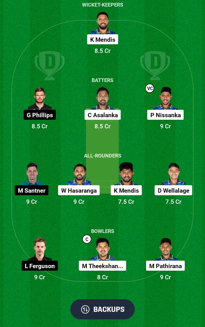 SL vs NZ Dream11 Prediction 