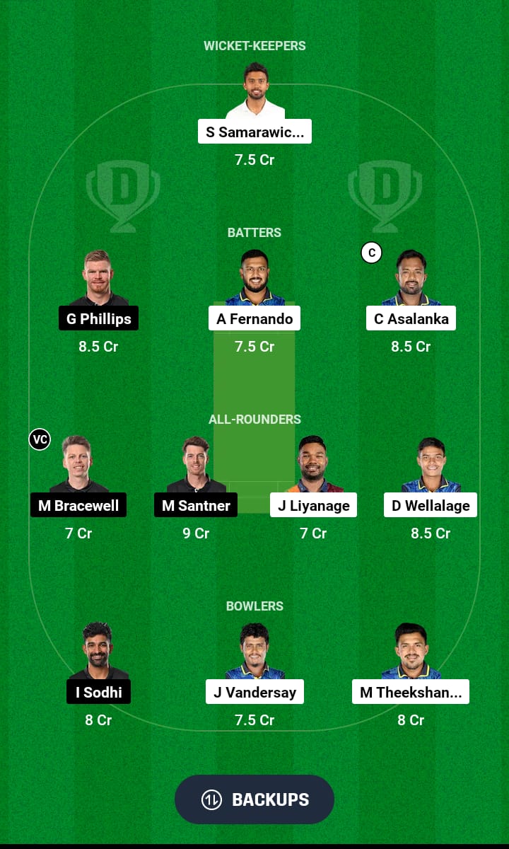 SL vs NZ Dream11 Prediction 